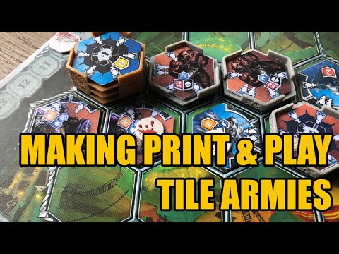 Making Print & Play Tile Armies for Monolith Arena