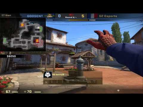 POV - KennyS (G2)(22-15) vs GODSENT / inferno /  ESL Pro League Season 6 Europe /