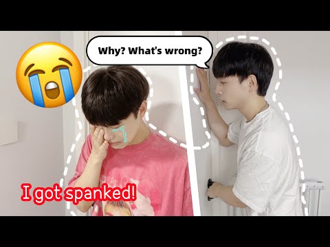 CRYING With The Door Locked To See How My Boyfriend REACTS!💔PRANK**I Got Spanked!** [Gay Couple BL]