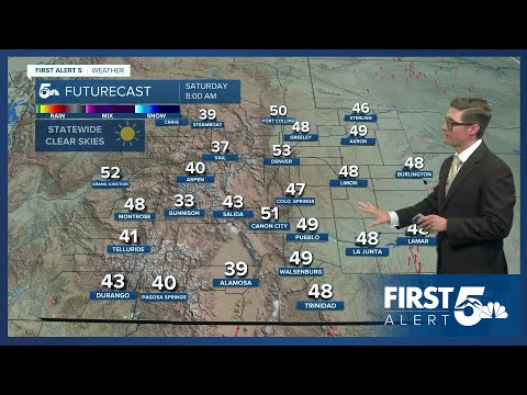 Crisp tonight and beautiful Saturday ahead of a major storm system