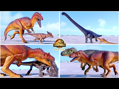 "Different Lizard" Allosaurus All Perfect Animations & Interactions 🦖 Jurassic World Evolution 2