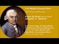 Carl Philipp Emanuel Bach (1714-88): Adagio e mesto Wq 70,5-2