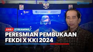 Presiden Jokowi Hadiri Peresmian Pembukaan FEKDI x KKI 2024