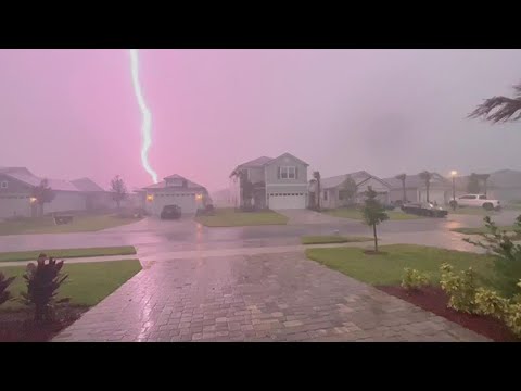 Wow! Lightning strike in St. Johns County
