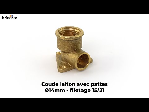 Coude laiton avec pattes BRICOZOR