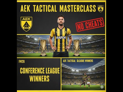 THE AEK ATHENS DOMINATION! 🏆 Nikolic’s 4 4 2 Tactical Masterclass  FM26 Rebuild & Tactics