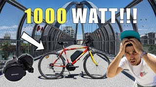 MONTO UN MOTORE ELETTRICO BAFANG SU UNA BICI DA 50 EURO: POTENZA ASSURDA!
