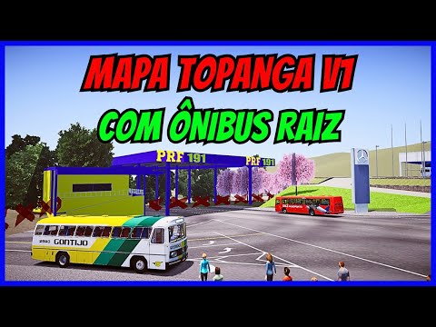 ????Gameplay Proton Bus Simulator | Mapa Topanga V1 | Linha PRF | Mods | PBSU | Mercedes Benz 0355