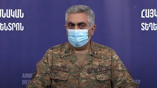 The Press Conference of the Armenian Defense Ministry Representative Artsrun Hovhannisyan