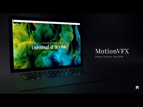 Laptops Mockup Apple Motion and FCPX Template for mO2 Plugin - MotionVFX
