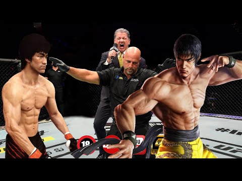 Bruce Lee vs Dragon Lee ( EA Sports UFC 4 ) wwe mma