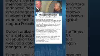Media Israel Bongkar Indonesia Pernah Kerja Sama dengam Tel Aviv secara Diam-diam di Era Soeharto