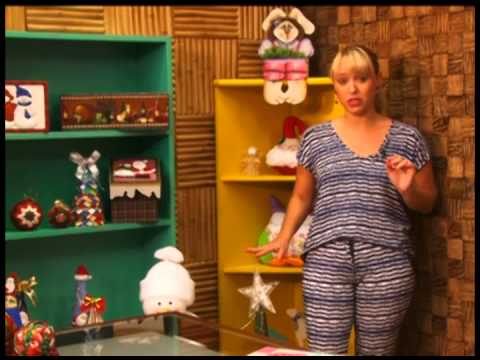 Fazendo Arte - árvore de natal em tecido sem cola e sem costura (04/12/2013)