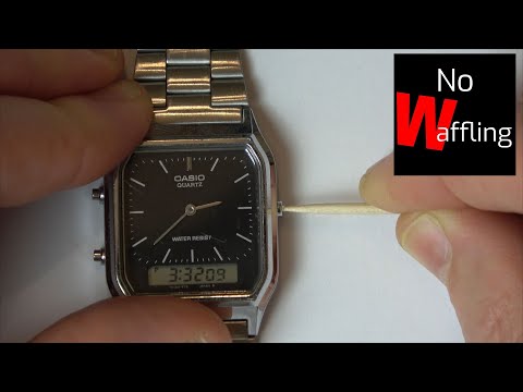 CASIO AQ230 - How to set time and date
