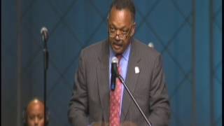 The Rev. Jesse Jackson speaks at MaLinda Sapp's funeral