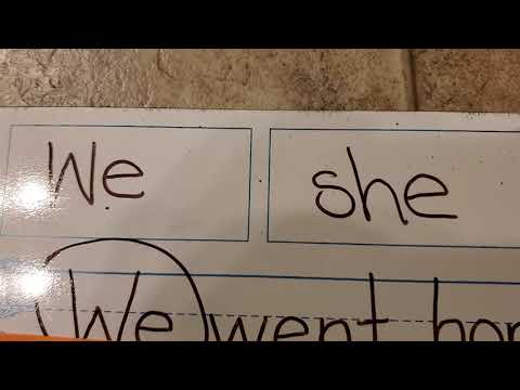 Trick Words (he, she, we)