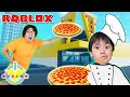 Ryan making his FAVORITE PIZZA! Let’s Play Roblox Pizza Tycoon with Ryan’s Daddy
