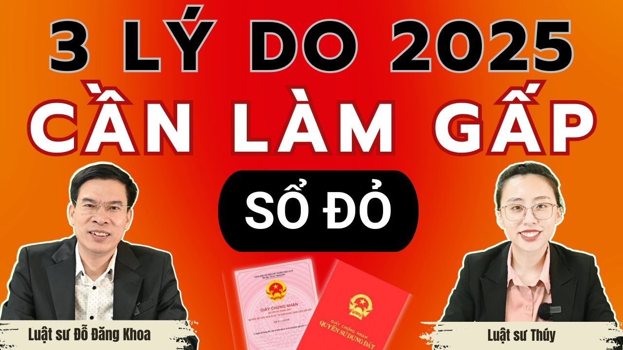 3 lý do 2025 cần xin cấp sổ đỏ lần đầu