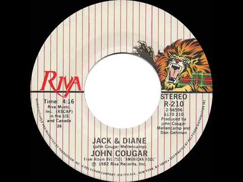 1982 HITS ARCHIVE: Jack & Diane - John Cougar (Mellencamp)  (a #1 record--stereo 45)