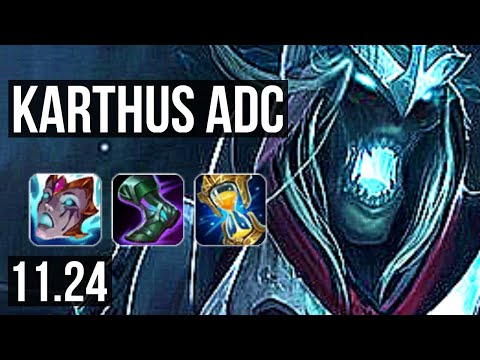 KARTHUS & Nautilus vs ASHE & Thresh (ADC) | 14/3/13, 600+ games, Godlike | KR Grandmaster | 11.24