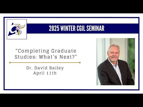 CGIL Seminar W25 – Dr. David Bailey