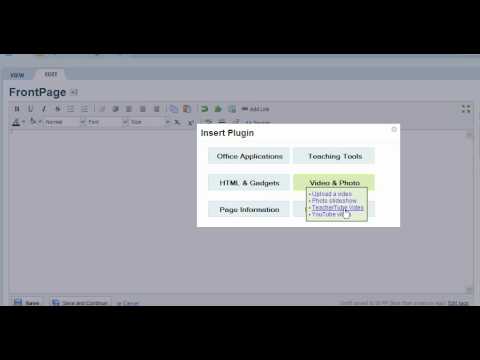 Embed Video in PBWorks