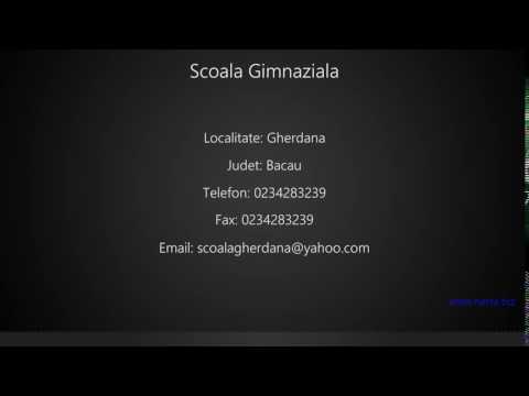 Scoala Gimnaziala Gherdana