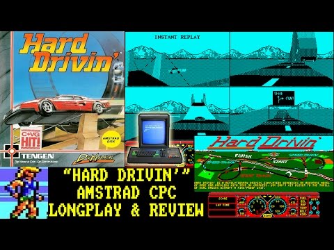 [AMSTRAD CPC] Hard Drivin' - Longplay & Review