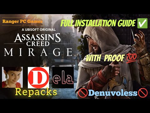 Assassins' Creed Mirage Installation Guide for Denuvoless ( with working video proof)