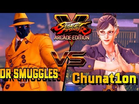 SFV/SF5 AE ☆ DR smuggles (G) VS  Chunat1on (chun-li) Street fighter V Arcade edition