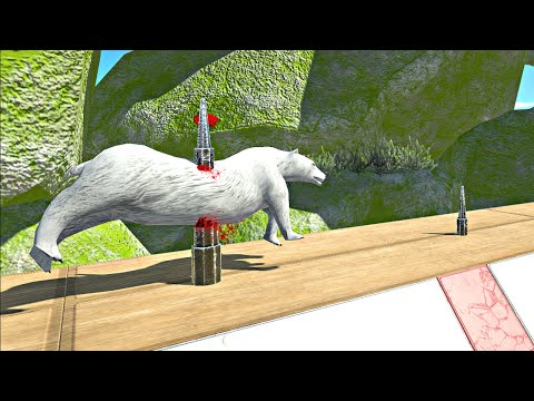 DIFFICULT SPIKE TRAP BRIDGE - Animal Revolt Battle Simulator #arbs