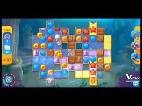 Fishdom. 9607 level no boosters and diamonds. 17 moves