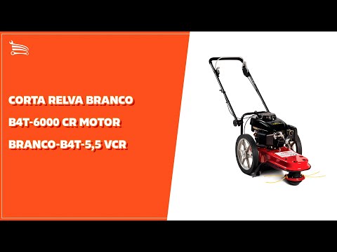 Corta Relva B4T-6000 CR à Gasolina 5,5CV 56cm com Partida Manual - Video