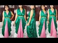POOJA RISHI Ready To Wear Plazzo Saree Indo Western Dress Gorgeous Trendy Sharara Style Saree