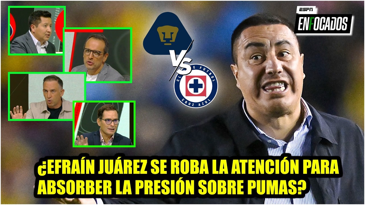 CRUZ AZUL DESAPROVECHÓ la final ida. EFRAÍN JUÁREZ DESVÍA la atención con tema arbitral | Enfocados