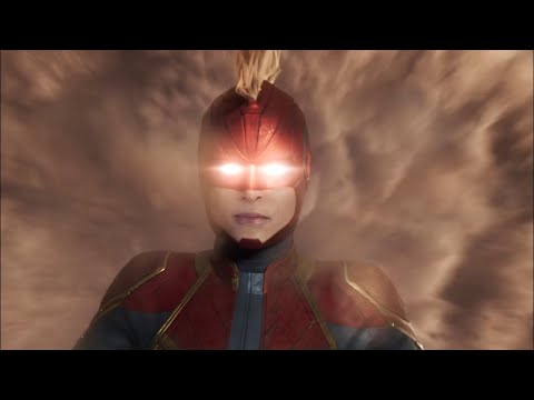 Captain Marvel   Final Battle Fight End Scene   Carol Danvers reaches binary mode & full powers