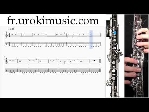 Cours de Hautbois C#1 S#1 L#5  Partitions Mélodie Сhansons Tuto Comment Jouer Tab Tablature