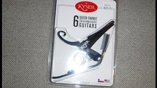 Video thumbnail for Kyser Quick Change Acoustic Guitar Capo Test And Review by Kevys RC & Music