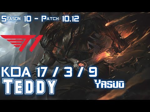 T1 Teddy YASUO vs EZREAL ADC - Patch 10.12 KR Ranked
