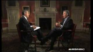 MSNBC Brian Williams Reports: The Tony Blair Interview: Pt 1