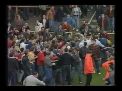 Chesterfield v Northampton football hooligans