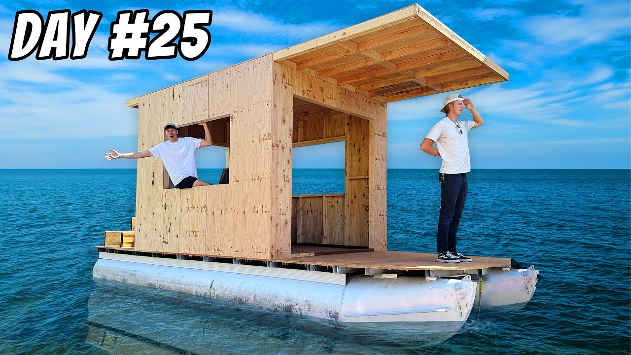 Transforming Abandoned Boat into a Houseboat! Ep. 2