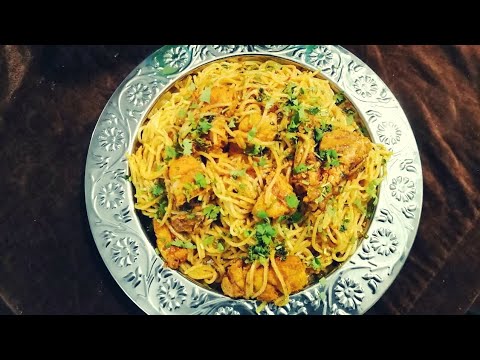 Chicken Spaghetti: Arabic Style- Libyan Makaroona