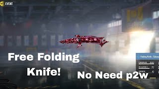 How To Get Folding Knife For Free!
