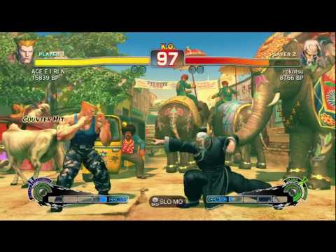 SSF4: ACE E I RI N (Guile) vs. rokotsu (Gen)