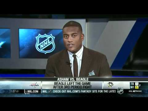 Kevin Weekes Analysis of Arron Asham's Actions