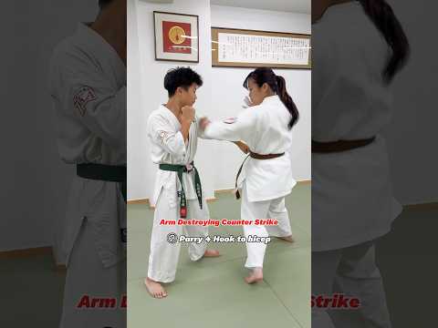 【腕破壊カウンター👊】Arm Destroying Counter Strike #大谷道場 #空手 #karate #kyokushin #martialarts #shorts