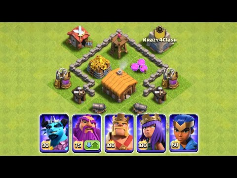 Every Single Hero VS Every Max TownHall | Clash of Clans