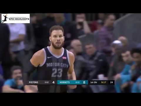 Blake Griffin Full Highlights 2018.12.12 Pistons vs Hornets - 26Pts, 10Rebs, 7 Asts!|EPIC HIGHLIGHTS