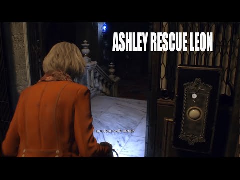 Resident Evil 4 Remake - Ashley Rescue LEON Puzzle Solution & Gameplay
